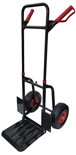 Pallit Sackkarre klappbar 200 kg Stahl Luftreifen Transportwagen Diablo-F faltbar für Lager, Umzüge, Camping, Einkäufe