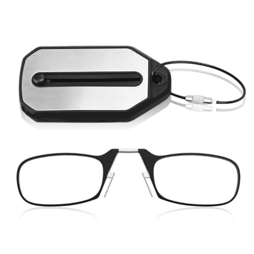 EIH1 Las últimas Gafas de Lectura Portátiles para Ancianos 2.0 Mini Lector de Nariz con Clip para Hombres y Mujeres Gafas de Lectura Flexibles Portátiles Antideslizantes
