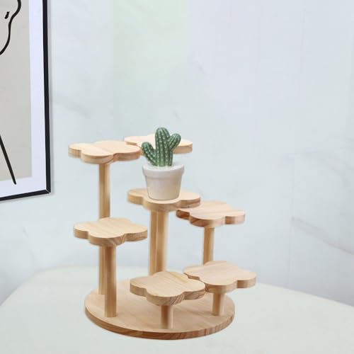 Étagère à fleurs multicouche en bois pour optimiser l'espace - 7