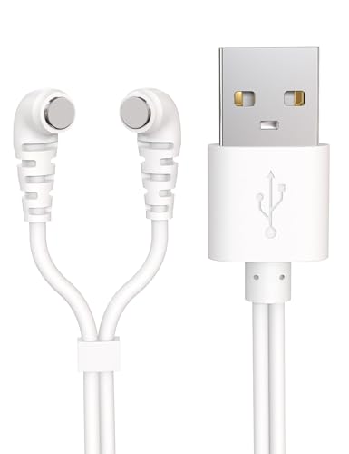 Sinoacc Câble de Charge Rapide Magnétique USB - Câble Divisé Réglable pour Massages, Jouets Rechargeables, Brosses à Dents Électriques et Plus