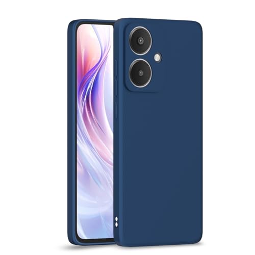 Image of Outlouders Back Cover for Redmi 13C 5G | Camera Protection | Durable Soft Matte Silicone Bumper Case (Blue)