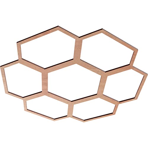 Image of Ekena Millwork 24 inchOD x 10 1 /4 inchID x 1 /4 inchT Florin Wood Fretwork Pierced Ceiling Medallion, Cherry