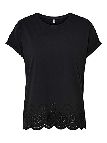 Preisvergleich Produktbild ONLY Female Oberteil Stickereidetail SBlack