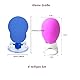 Facial Cupping Set, 6 Stück Schröpfgläser mit Silikon Saugball, Silikonhülle Schröpftherapie Entgiftung, Anregung Lymphfluss, Straffe Haut, Anti Cellulite, Faltenminderung