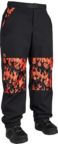 AIRBLASTER Elastic Boss Snowboard Pant, Flames, L
