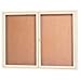 Aarco Products DCC2412RIV Aluminum Framed Enclosed Bulletin Board Ivory - 24 x 12 in.