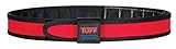 TUFF Products SureFit Competition Belt, Red and Black, Med 34-40 9017-BRB-MD