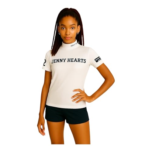 [Jenny Hearts] Jr. DRY GOLF MOCK NECK SHIRT/GIRLS StEFA (XXS, zCg)