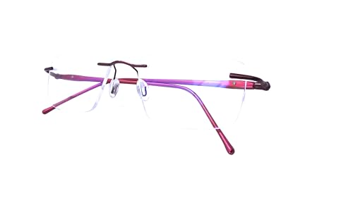 Image of N Specs An Optical Mall Reading Glasses For Men Women Unisex Stylish Framless Frame With Anti Reflected Unbreakable Fiber Glasses