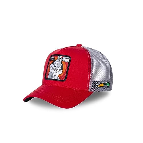 Capslab Bugs Bunny Trucker Cap Looney Tunes Red/Grey - One-Size