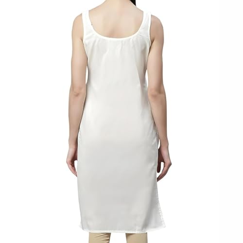 Image of Cotton Inner Slip camesoli for Women, Full Length Inner for Chikankari Kurti, Women Indoor Dress Cotton Sleeveless camesole,Holi Outfit
