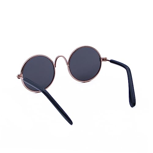 HANABASS Pet Glasses for Small Dogs Cats Dog Shades Sunglasses Metal Frame Uv Protection