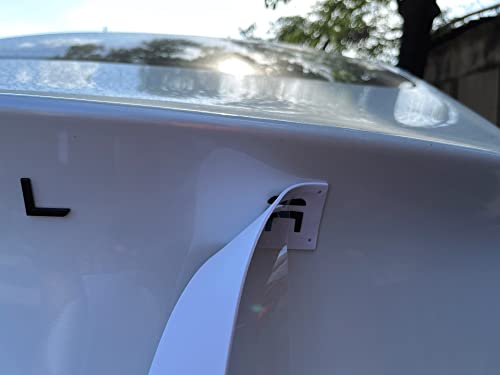 Car Back Trunk Logo Replacement Letters Sticker 3M Adhesive Backing Tailgate Insert Letters Rear Emblems For Tesla Model 3/S/X/Y Series Accessories (Color : Bright Black) #TOP4