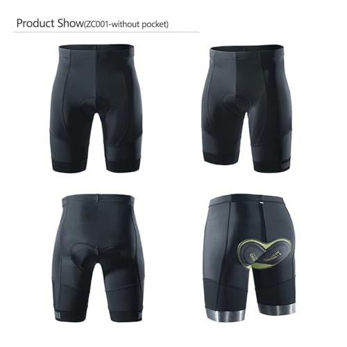 Pantalones cortos ciclismo unisex con almohadilla de gel miniatura 3