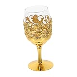 MUELODSIC Copa de Vino Retro Metálica Pequeña Vaso Delicado para Licor Vintage Copa Multifunción para Whisky Cócteles y Decoración Hogar y Bar
