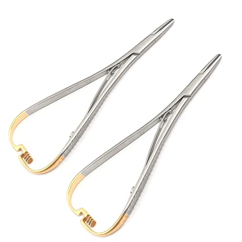 AAPROTOOLS Mathieu Needle Holder Dental Instruments 14CM FORCEP PLIER Set 2 TC and Standard A+ Quality
