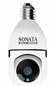 SONATA GOLD Full HD 1080P Wireless CCTV Smart Security Camera with Live Streaming Night Vision Function Motion Sensor Alarm Detector 2 Way Audio &Video Communication Used Camera