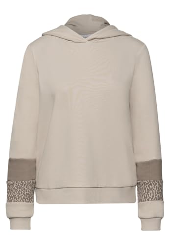 Street One Sudadera con capucha para mujer con estampado Leo, Morn Beige, 44