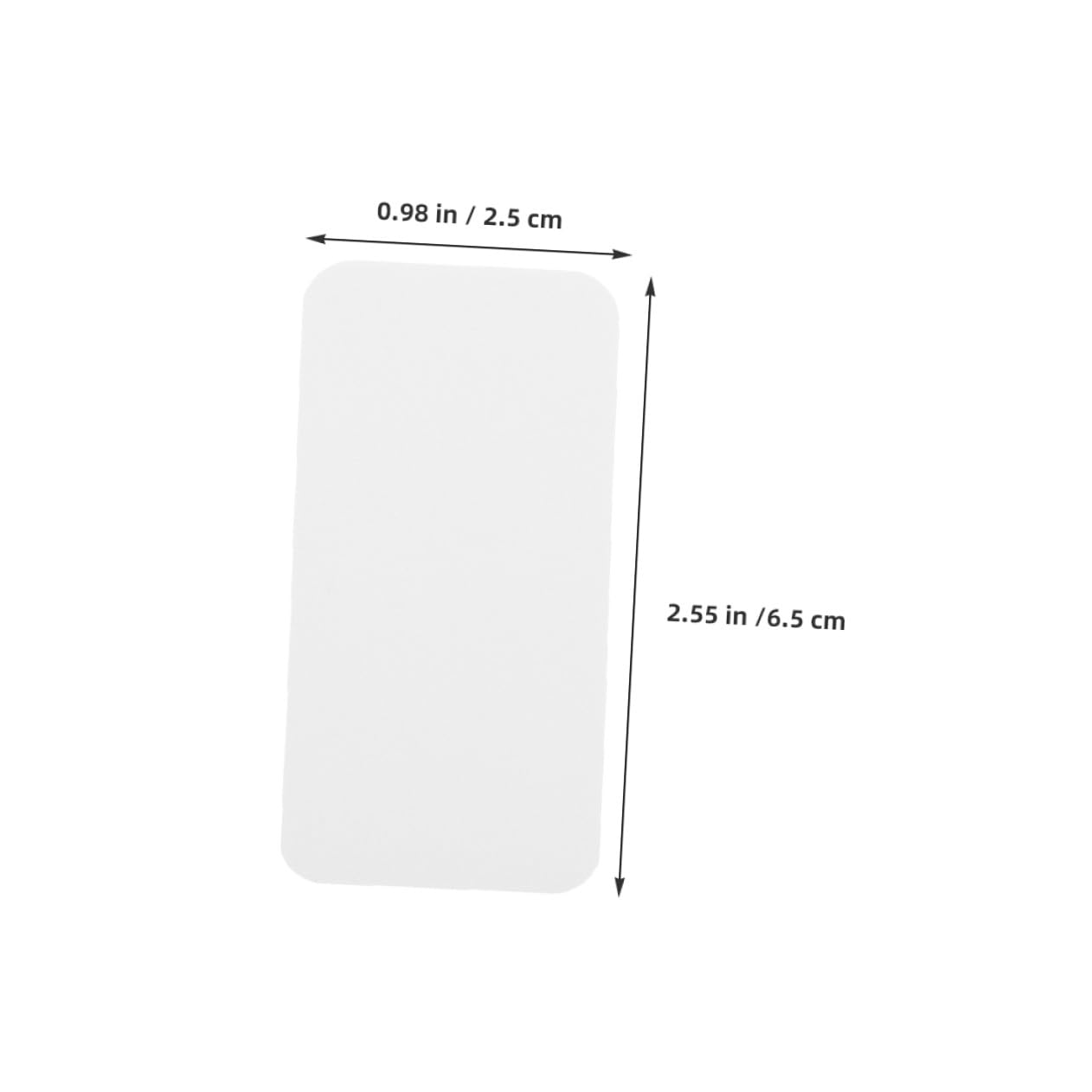 Zerodeko 80pcs Insect Specimen Mounting Cards with Rounded Corners 65x25mm Thickened Portable Butterfly Display Boards for Science Lab Teaching and Micro Specimen Experiment