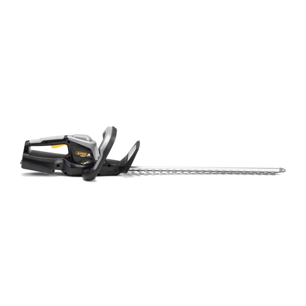 Alpina Cortasetos de batería AHT 20 Li Kit, Espacio Entre Dientes 26 mm, Cuchillas de Doble Cara de 70 cm, Batería de 20 V (2 Ah), 150 W, Mayor autonomía de Trabajo, Batería y Cargador incluidos