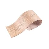 Natural Fraxinus Mandshurica Wood Veneer Roll - 6 x 98 Inch - Restoration Sheets for Speaker Renovation, DIY Handmade, Unfinished Wooden Veneer Sticker