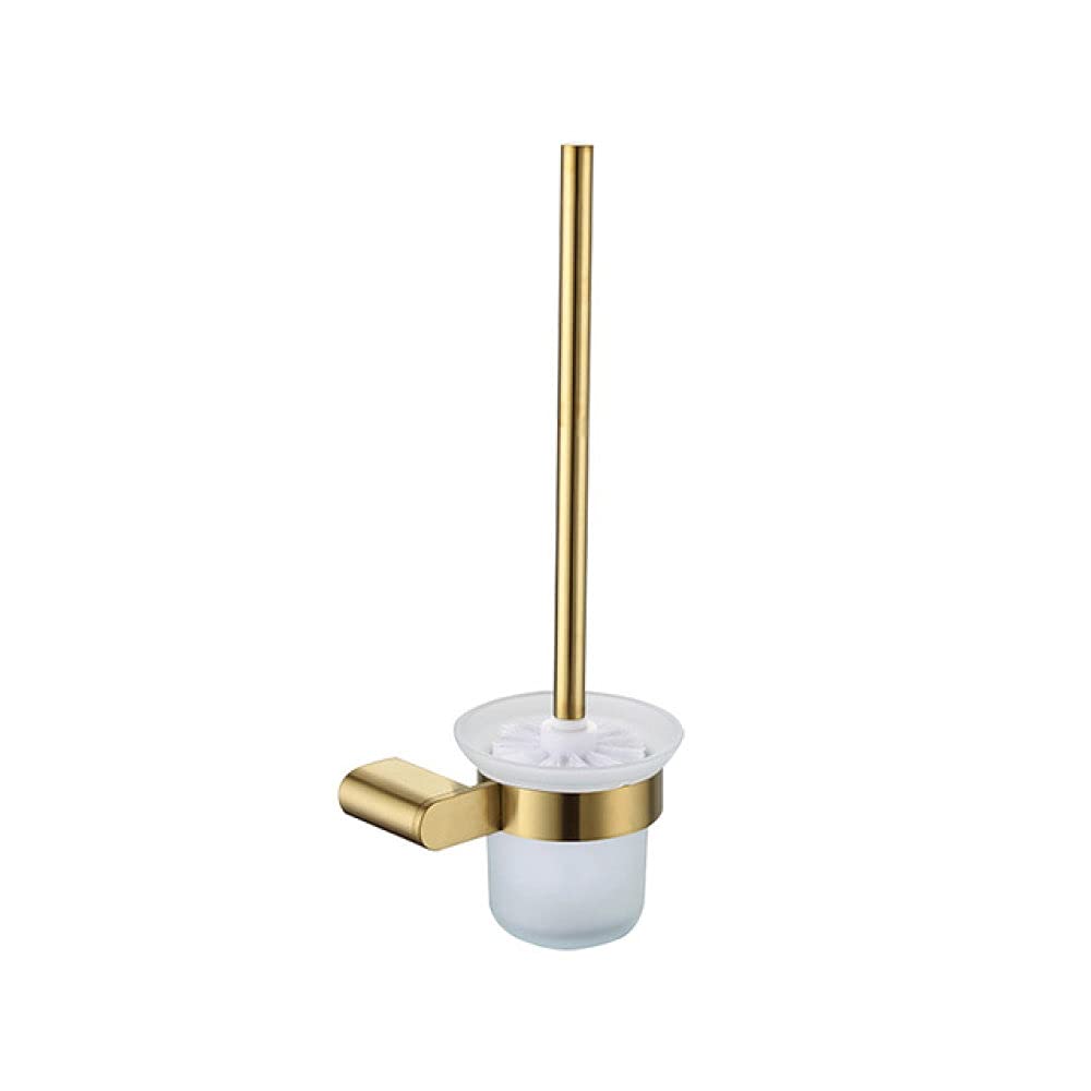 Tasse à dents or brossé et ensemble d'accessoires de salle de bain