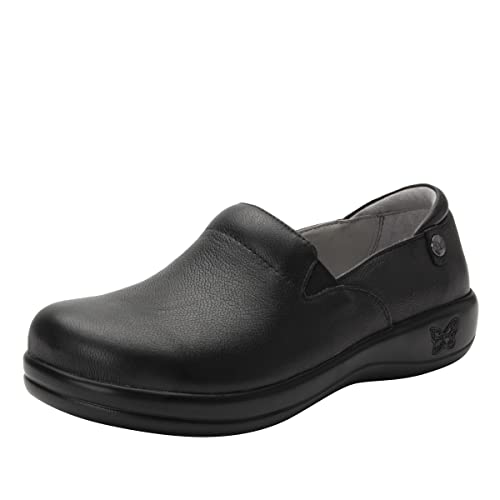 Alegria Womens Keli Professional Clog Upgrade Black Leather 9 M US