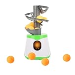 Fydun Table Tennis Ball Machine, Portable ABS Table Tennis Trainer Pong Ball Automatic Launcher Training Machine for Entertainment Indoor or Outdoor Use