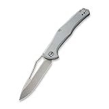 CIVIVI Fracture Edc Folding Knife –Gray Stonewashed Drop Point blade, G10 Handle, Slip Joint Pocket