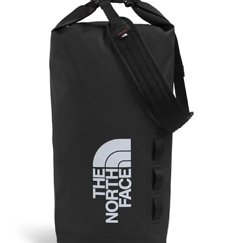 The North Face Base Camp Dry Bag - Roll-Top Waterproof Stuff Sack Ideal for Camping Gear & Kayak Accessories TNF Black/TNF White 18 Liters