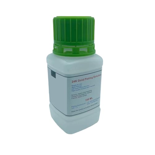High Concentration 100ml 24K Bath Gold Plating Solution High Purity Contain Authentic 0.1 g Fine Gold for Jewelry Electroplating Solution