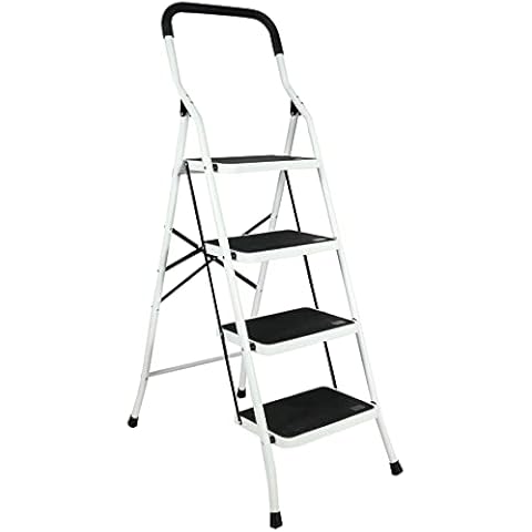 REDCAMP 4-Step Folding Ladder with Handrails Cover