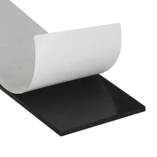 Klebeshop24 Piankowa taśma klejąca dwustronna, grubość 2 mm, szerokość, długość i kolor do wyboru, 12 mm x 10 m, czarna
