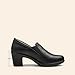 DREAM PAIRS Women's Low Chunky Block Heels Pumps Comfortable Slip-on Heeled Loafers Dress Work Shoes for Office Business LOLA,Size 7.5,Black,DPU214