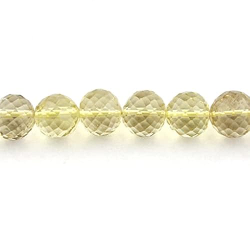 Lemon Quartz Beads 8mm en fil de 8 pouces pour création de bijoux SB1255 - 2