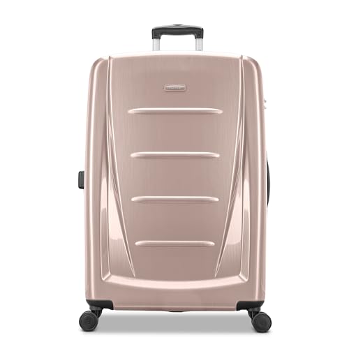 Image of Samsonite Winfield 2 Hardside Expandable Luggage with Spinner Wheels, Artic Pink, Checked-Large 28-Inch