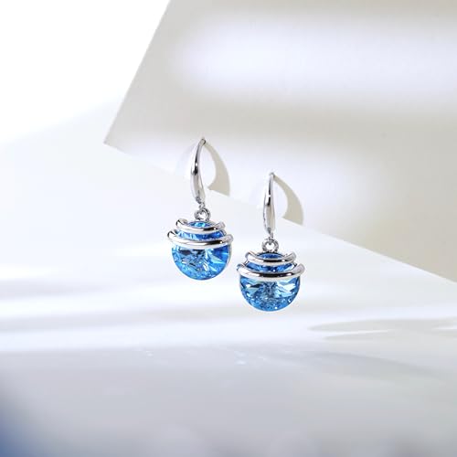 Crystal French Wire Dangle Drop Earrings3