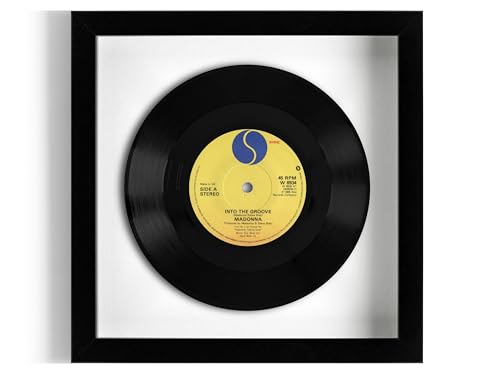Image of Madonna "Into The Groove" Framed 7" Vinyl Record UK NUMBER ONE 28 Jul - 24 Aug 1985