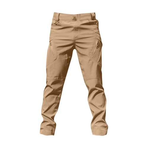 Men's Tactical Cargo Pants 2025 Waterpoof Lightweight Pants Military Combat Hiking Trousers with Multi Pockets3