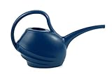 Fiskars 1.5 L Plastic Watering Can Small Lightweight Cute Indoor Outdoor Garden Long Spout (Navy Blue)