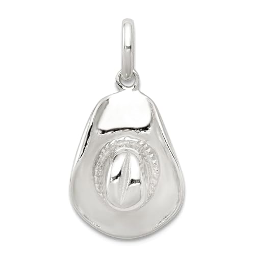 Collier chapeau de cowboy argent 925 bijou femme idée cadeau unique