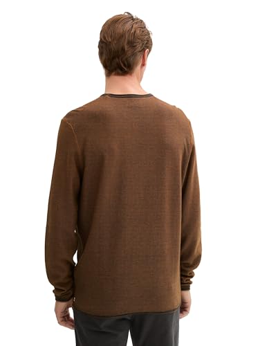 Pull-Over Homme TOM TAILOR pull en maille col rond vêtement chaud manches longues