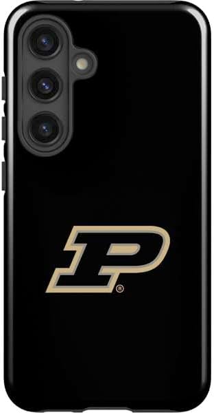 Skinit Impact Phone Case Compatible with Galaxy S24 Plus - Officially Licensed Purdue University Purdue Chevron Design