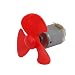 Aexit DC 12V Electrical equipment 0.04A 17000RPM 3-Vane Motor Propeller Red 50mmx2mm for Model Aircraft