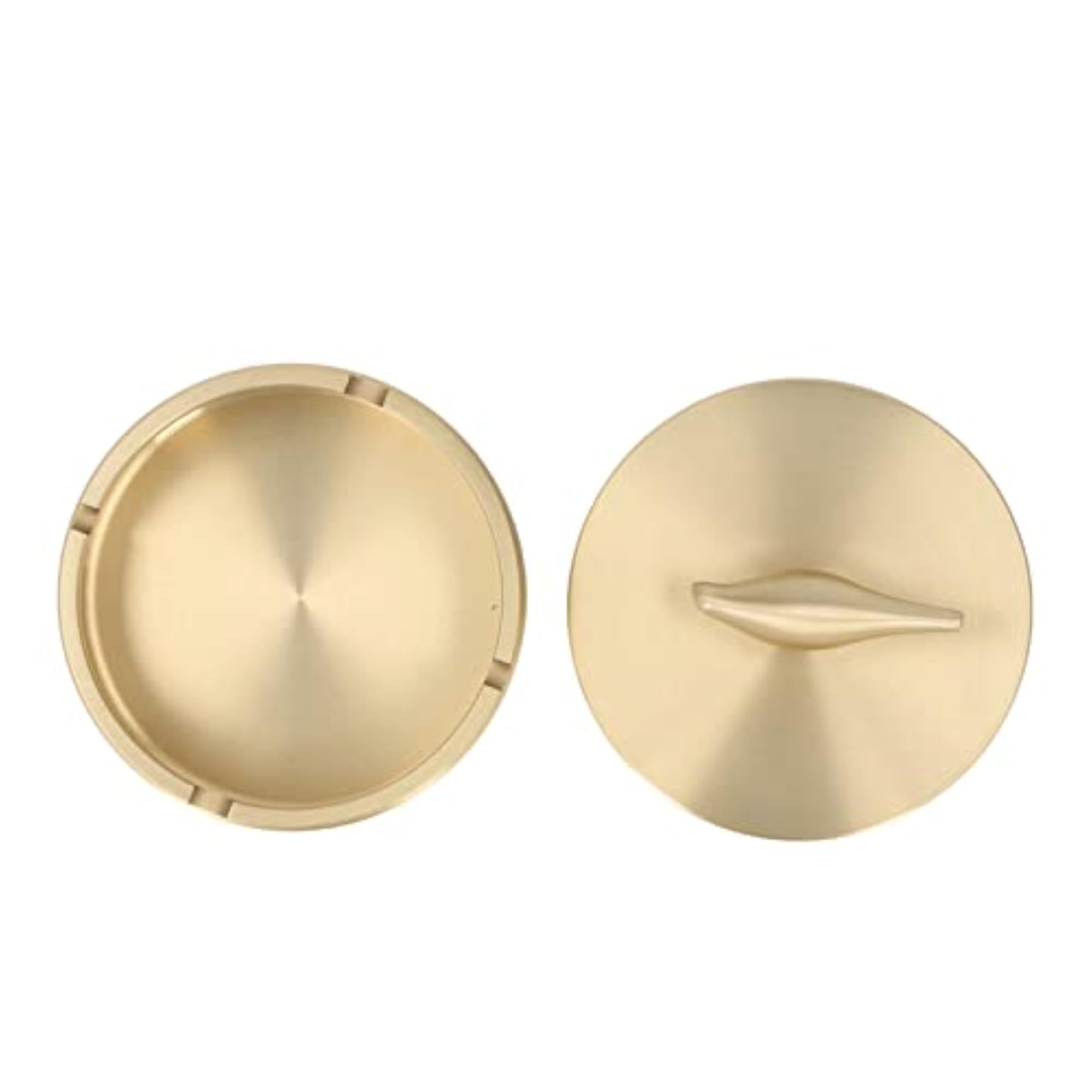 Sturdy Durable Vintage Brass Ashtray for Office Use