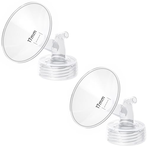 Image of 2pcs 17mm Flange Compatible with Spectra S1 S2 9 Plus Synergy Gold Ameda MYA Motif Luna Breast Pump, Replacement to Spectra Pump Parts, Breast Pump Shields 17mm Replace S1 S2 Parts