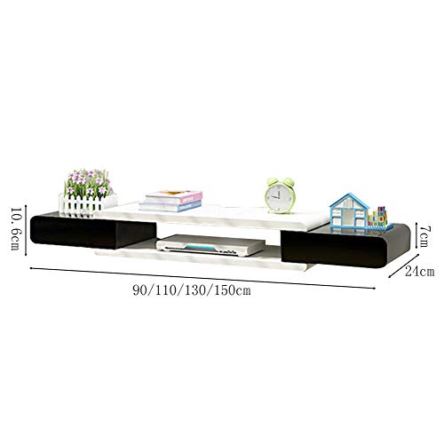 Meuble TV Flottant et Console Multimédia Murale pour Salon Chic - 2