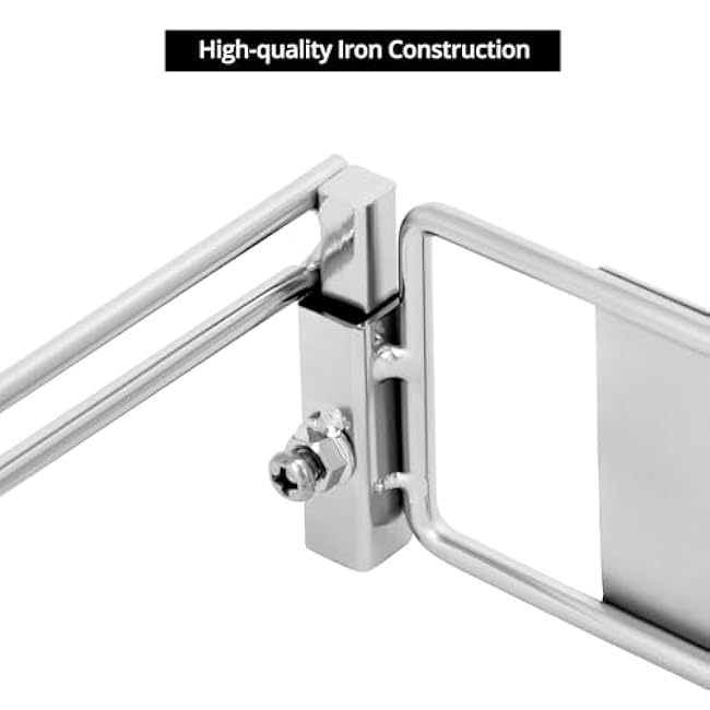 QWORK T-Shirt Bag Rack Holder -2 Pack Versatile Bag Stand for Grocery Stores, Kitchens, Retail and Offices, Fits Standard Bags, Easy Install with Screws - 11.81 x 10.04 x 2.76