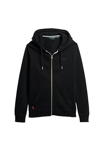 Superdry Sweatshirt Essential Logo Zip Hoodie Black S Hombre | Ya disponible en tu tienda friki favorita! En mundofriki.es!