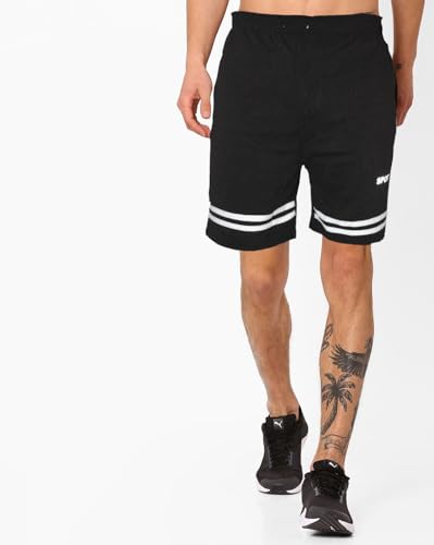 Image of Solid Men Black Regular Shorts () shopat bla30 VANTAR